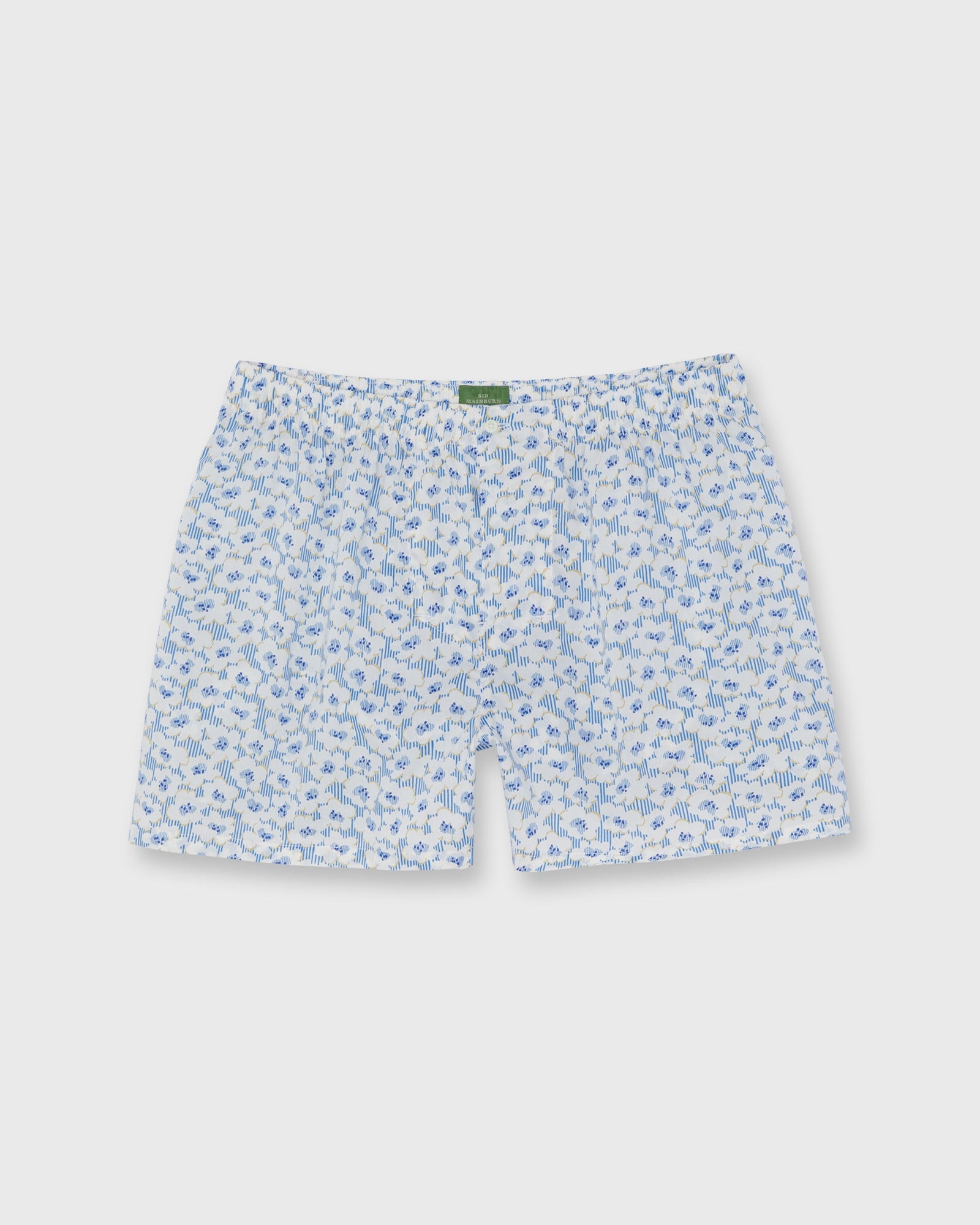 Button Front Boxer Short In Deck Chair Daze Liberty Fabric