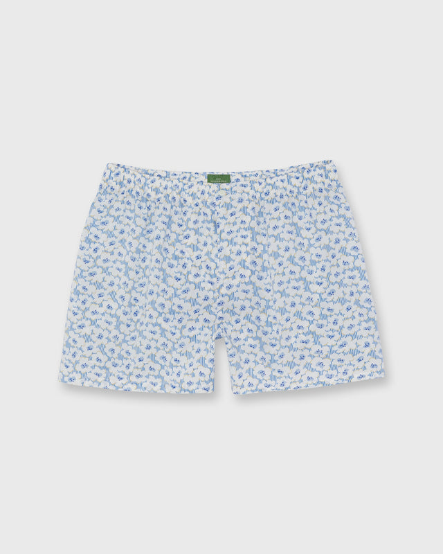 Button-Front Boxer Short in Blue Deck Chair Daze Liberty Fabric
