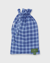 Button Front Boxer Short In Sky Tattersall Poplin