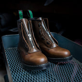 Gaucho Crazy Horse 8 Eye Derby Boot & Zip Guard