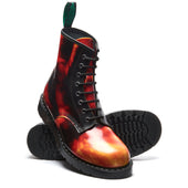 Flame Rub-Off 8 Eye Derby Boot