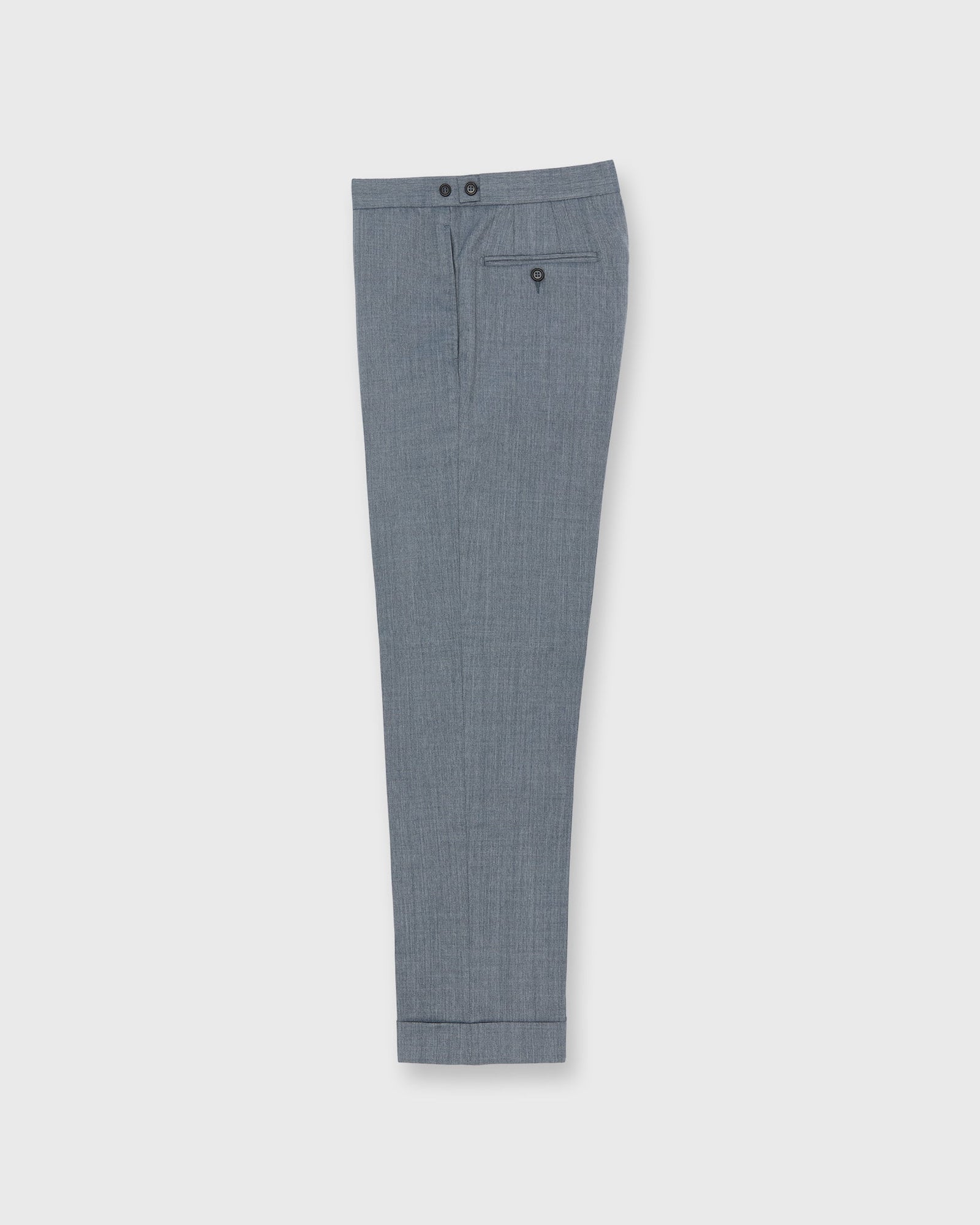 Side Tab Dress Trouser In Tropical Wool