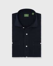 Marquez Shirt in Navy Seersucker
