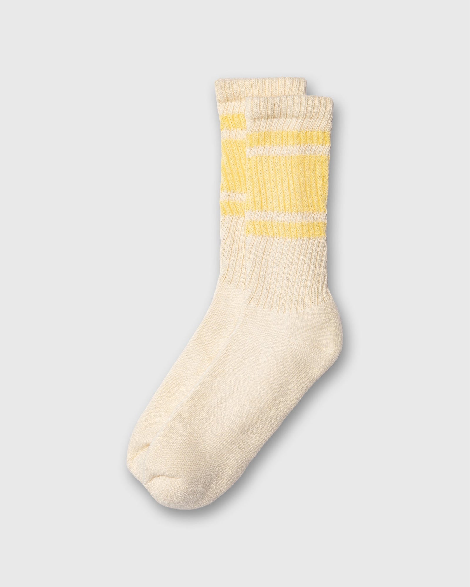 Retro Stripe Socks In Butter