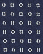 Silk Print Tie In Fog Foulard