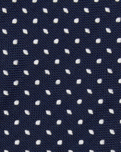 Silk Woven Tie In Fog Pin Dot
