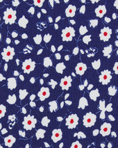 Silk Print Tie In Chalk Red Floral
