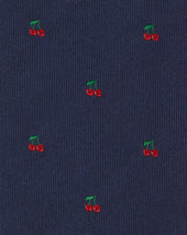 Silk Woven Tie In Red Cherry
