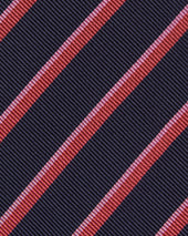 Silk Woven Tie In Pink Light Pink Stripe