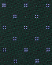 Silk Jacquard Tie In French Blue Mini Medallion