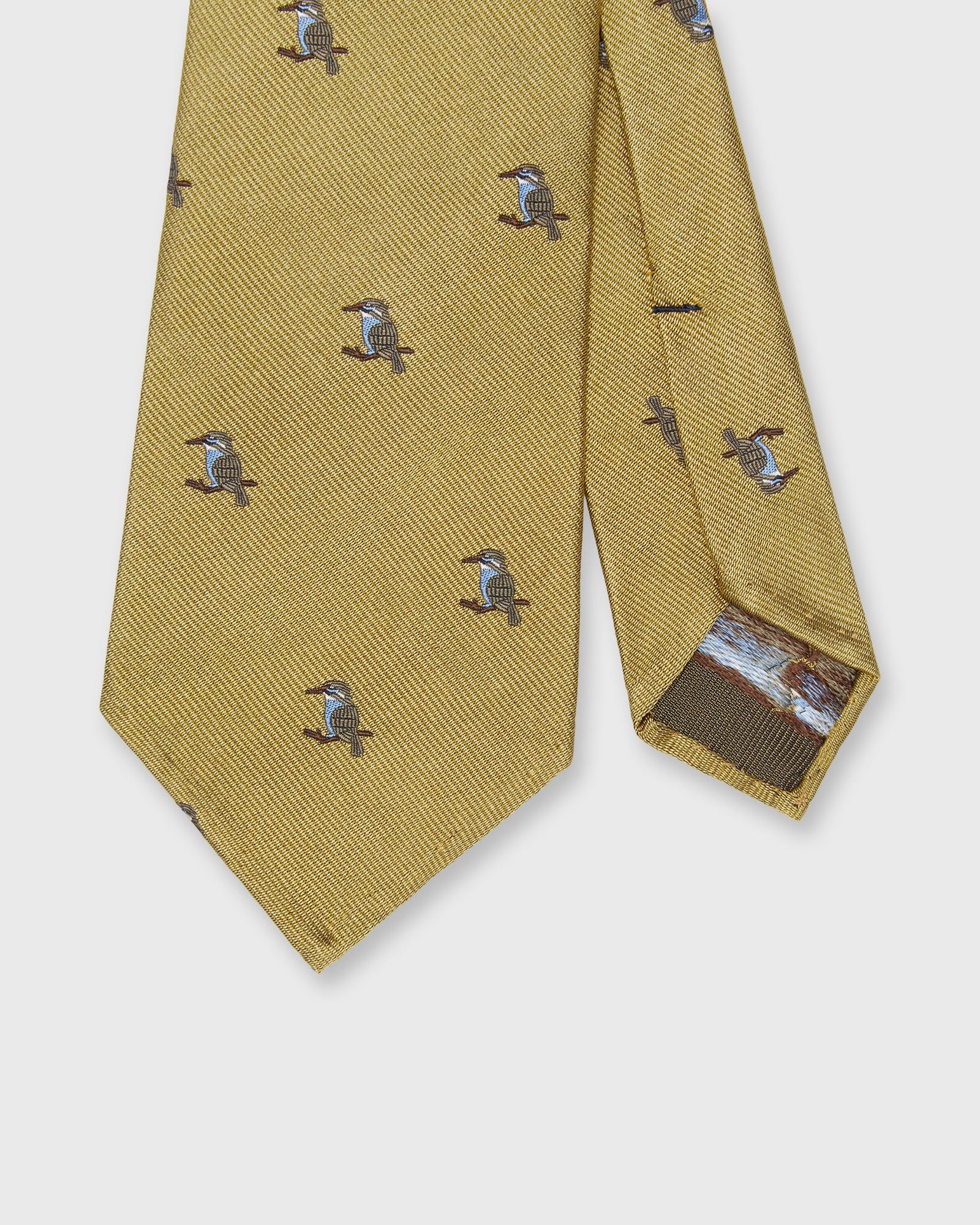 Silk Club Tie In Smoke Sky Kingfisher