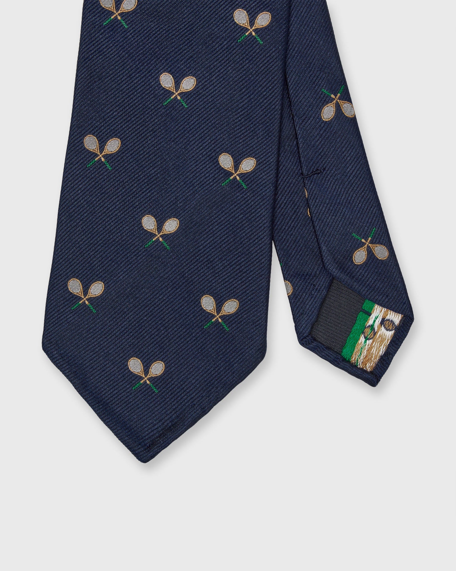 Silk Club Tie In Bone Racket