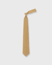 Linen Print Tie In Orange Circle