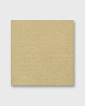 Linen Print Pocket Square In Pebble Straw Orange Foulard