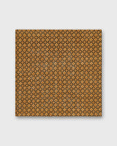 Linen Print Pocket Square In Orange Medallion