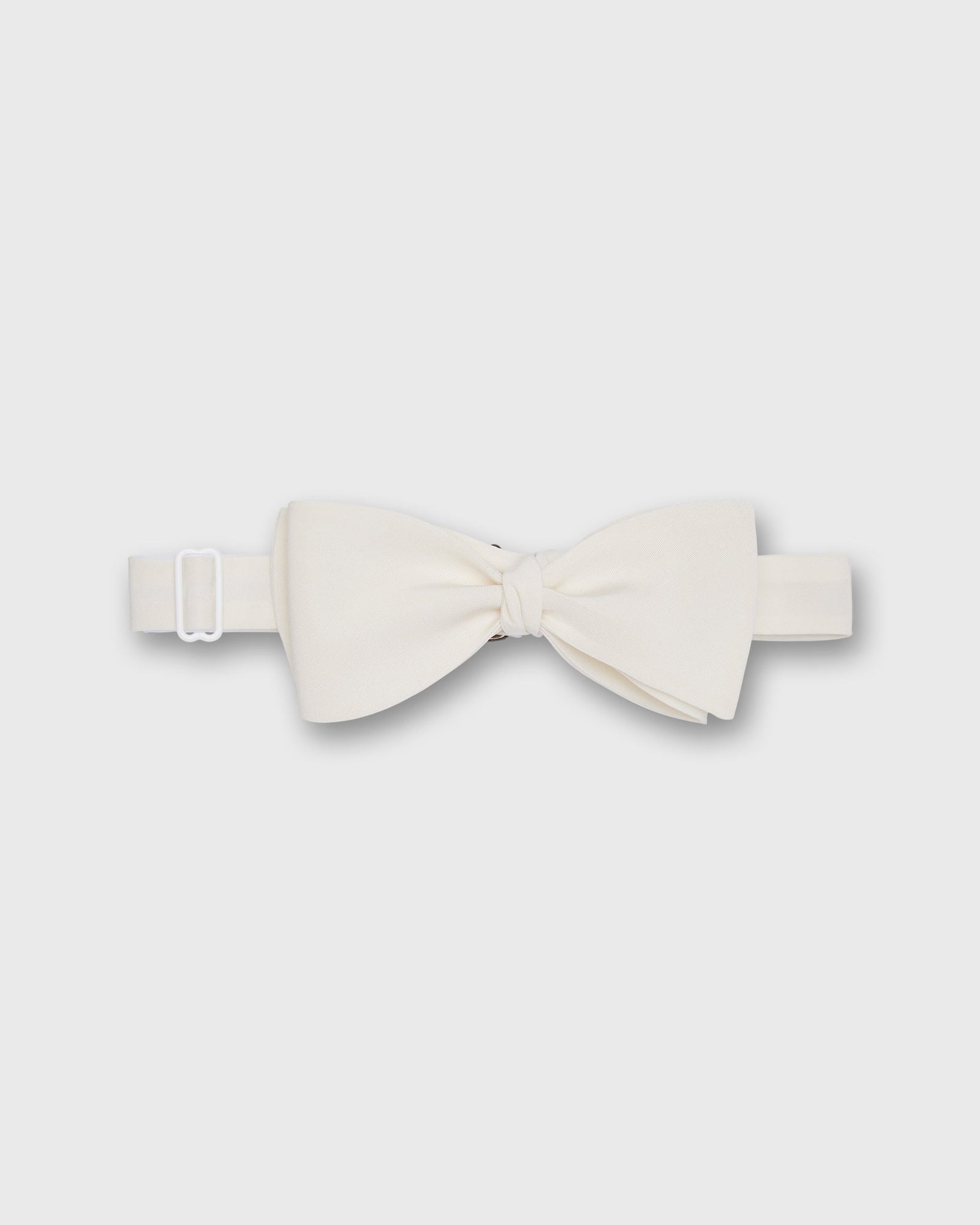 Formal Bow Tie In Bone Silk Faille