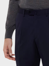 Pantalone In Lana Blu