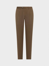 Pantalone In Lana Beige