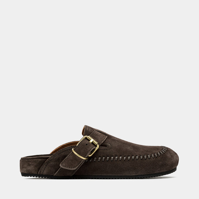 SABOT CORTONA IN SUEDE MOKA