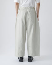 Box Pleat Trouser - Ivory
