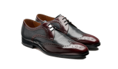 Salcombe Burgundy Hi Shine Deer Skin