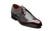 Salcombe – Burgundy Hi-Shine / Black Deer Skin