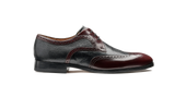 Salcombe Burgundy Hi Shine Deer Skin
