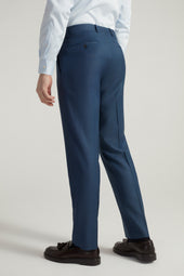 Navy Super 130's Milano Sharkskin Suit