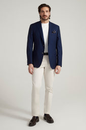 Blue Double Twist Blazer
