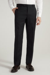 Navy Super 110's Smart Wool Serge Trousers