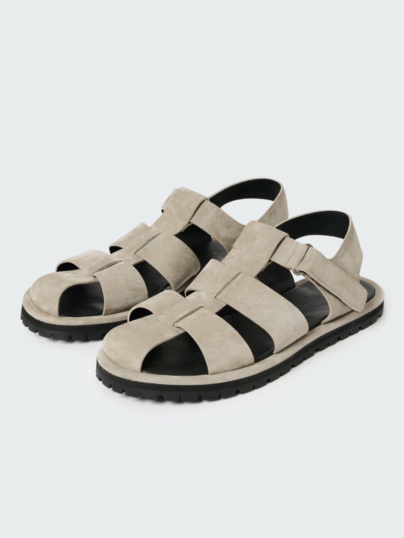 Men S Sandom Suede Sandal In Rainy Day Grey