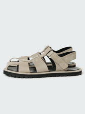 Men S Sandom Suede Sandal In Rainy Day Grey
