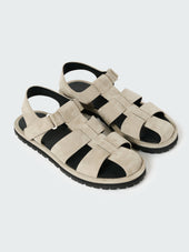 Men S Sandom Suede Sandal In Rainy Day Grey