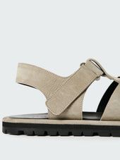 Men S Sandom Suede Sandal In Rainy Day Grey