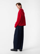 Sandos Knit In Crimson