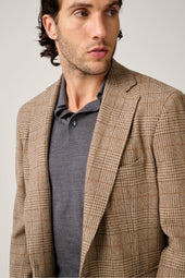 Architects Unstructured Blazer - Wool & Cashmere - Sand Prince of Wales