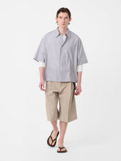 Sanko Shirt In Grey Stripe