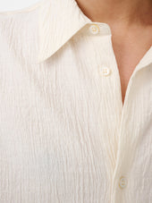 Sanko Matelasse Shirt In Milk
