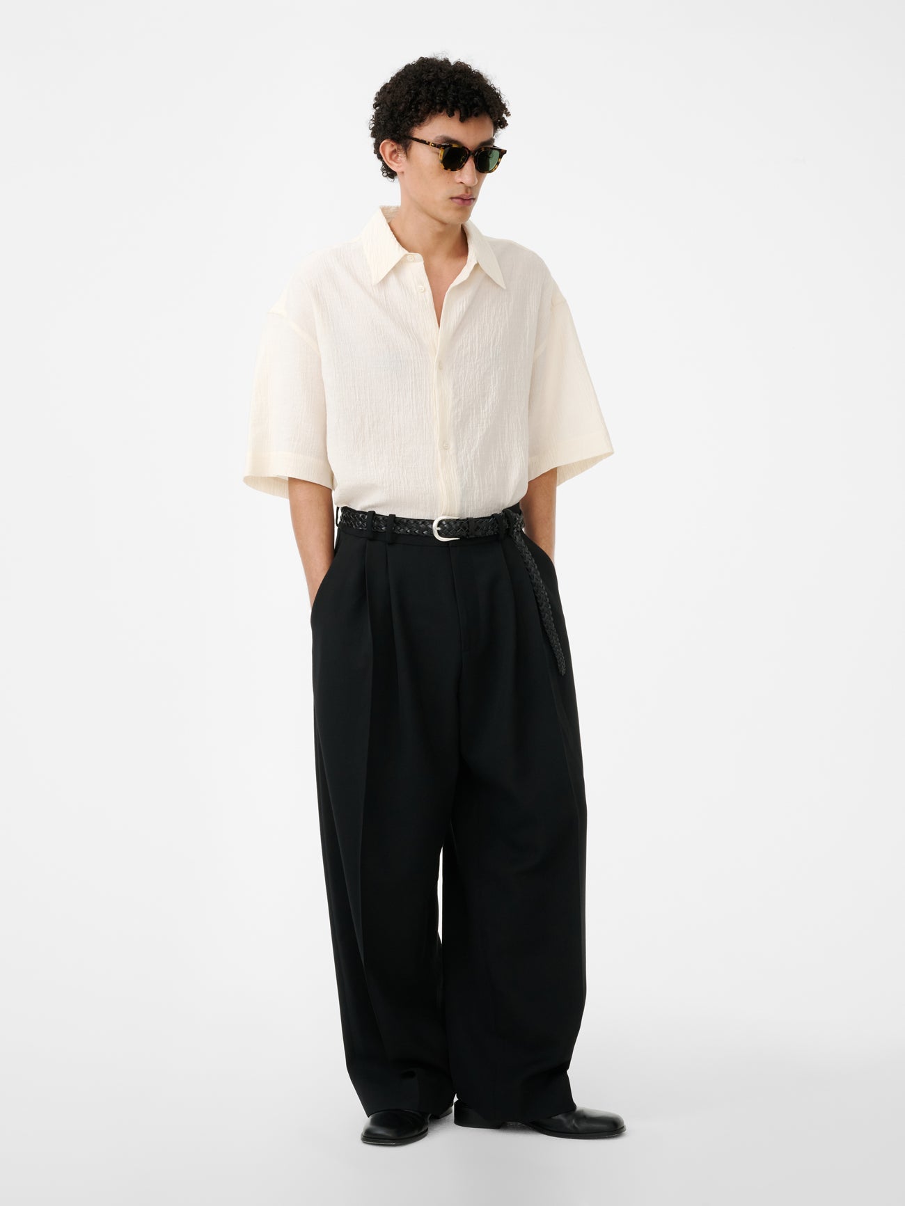Sanko Matelasse Shirt In Milk