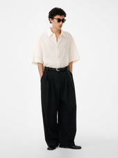 Sanko Matelasse Shirt in Milk