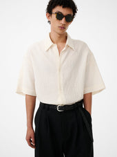 Sanko Matelasse Shirt In Milk