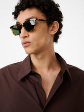 Sanko Short Sleeve Shirt In Cocoa