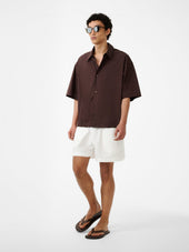 Sanko Short Sleeve Shirt In Cocoa