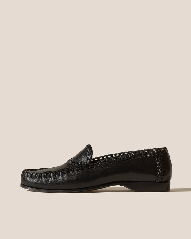 SASTRE SUPPLE SHINY - FOR ALL - Braided Seams Slip-On Loafer