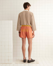 Satin Field Shorts - Orange