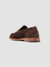 Sax 001 Brown Suede Penny Loafers