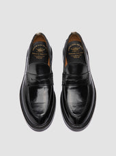 Sax Flexi 001 Black Leather Penny Loafers