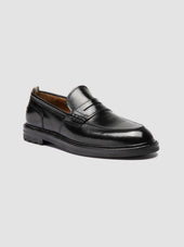 Sax Flexi 001 Black Leather Penny Loafers