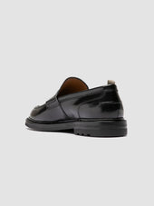 Sax Flexi 001 Black Leather Penny Loafers