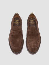 SAX FLEXI 001 - Brown Suede Penny Loafers